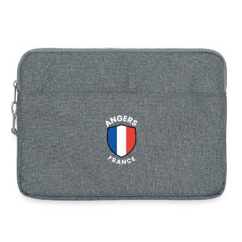 Angers France Shield Emblem - Laptop bag 15" - heather grey - Front