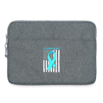 Scleroderma - Laptop bag 15" - heather grey - Front