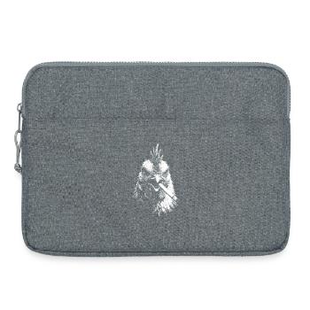 Rauchende Henne Grafik - Laptoptasche 15" - Grau meliert - Vorne