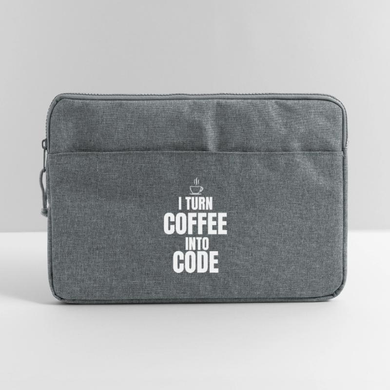 I Turn Coffee Into Code Laptop bag 15"
