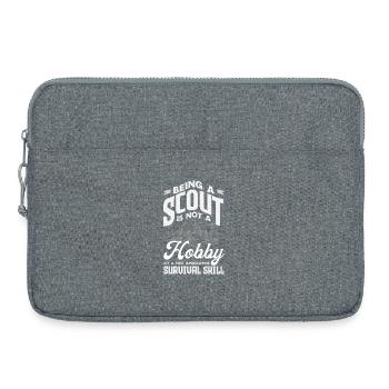 Ein Pfadfinder Sein Hobby Überlebensfähigkeit - Laptoptasche 15" - Grau meliert - Vorne