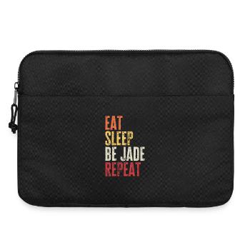 Eat Sleep Be Jade Repeat Retro Name - Laptop bag 15" - black - Front