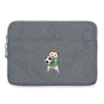 Gardien de but hérisson Sports de football - Sacoche pour ordinateur portable 15 pouces - gris chiné - Devant