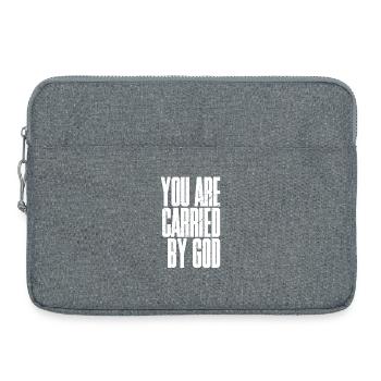 You are carried by god - Laptop bag 15" - heather grey - Front