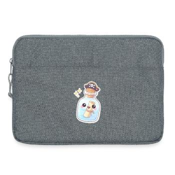 Cute Pirate Message in a Bottle - Laptoptasche 15" - Grau meliert - Vorne