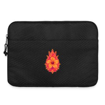 Flames Hibiscus Tropical Bloom - Laptop bag 15" - black - Front
