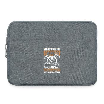 Woodworking grandpa Woodworking carpenter carpenter - Laptop bag 15" - heather grey - Front