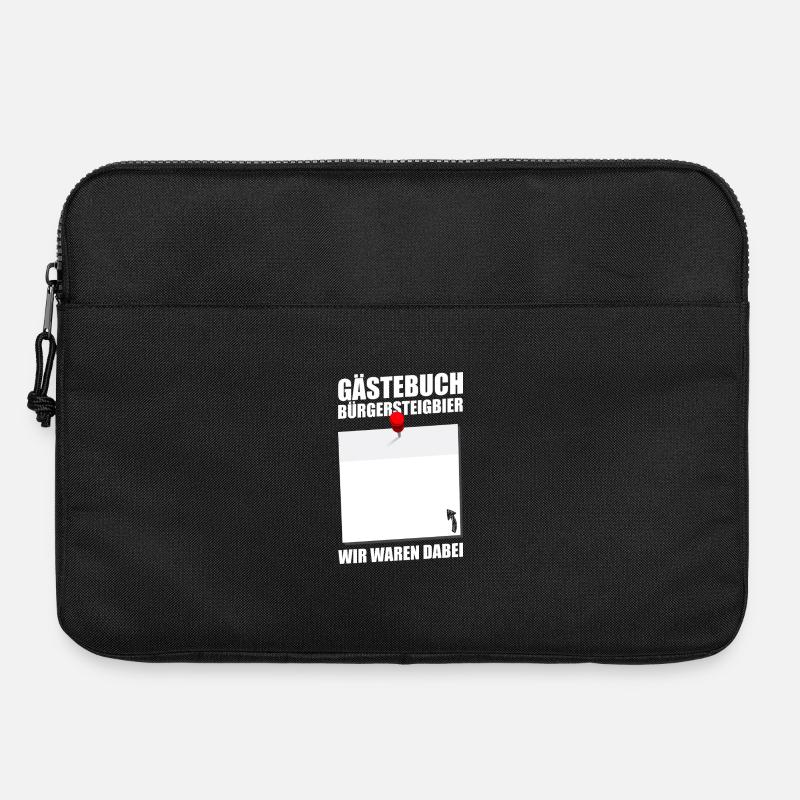 Gästebuch Bürgersteigbier Ortskontrollfahrt OKF - Laptoptasche 15" - Schwarz