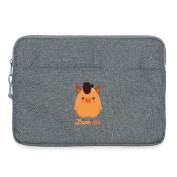 Cheval - Sacoche pour ordinateur portable 15 pouces - gris chiné - Devant