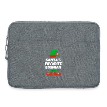 Le favori bosniaque du Père Noël - Sacoche pour ordinateur portable 15 pouces - gris chiné - Devant