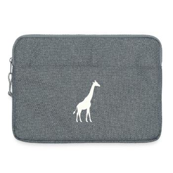 Giraffe Silhouette - Laptoptasche 15" - Grau meliert - Vorne