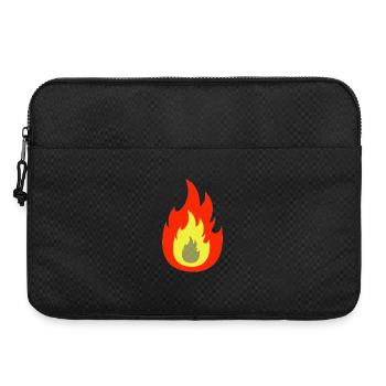Fire flame - Laptop bag 15" - black - Front