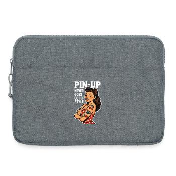 Pin-Up Never Goes Out of Style – 50s Retro - Laptop bag 15" - heather grey - Front