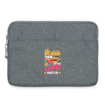 Ukulele There Is No Off Switch Hawaii Musiker - Laptoptasche 15" - Grau meliert - Vorne