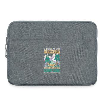 Camping Bonfire Camp Life Forest Camper - Laptop bag 15" - heather grey - Front