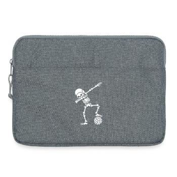 Dab dabbing squelette Water-polo Halloween - Sacoche pour ordinateur portable 15 pouces - gris chiné - Devant