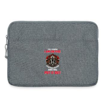 Feuerwehr - Laptoptasche 15" - Grau meliert - Vorne