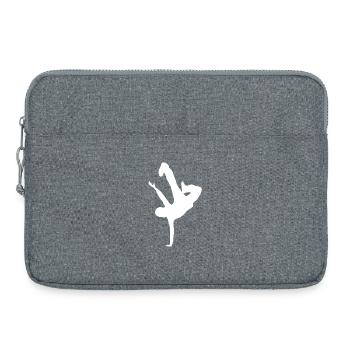 Imprimé silhouette acrobatique - Sacoche pour ordinateur portable 15 pouces - gris chiné - Devant