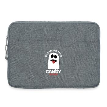 Give me all your candy - no Police - Laptop bag 15" - heather grey - Front