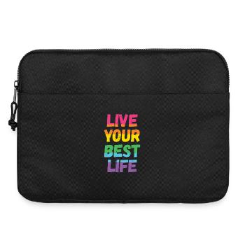 LGBT Pride Month - Lebe dein bestes Leben - Laptoptasche 15" - Schwarz - Vorne