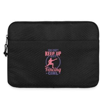 Fecht Mädchen - Laptoptasche 15" - Schwarz - Vorne