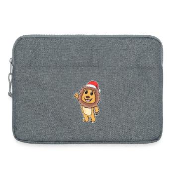 Leo Christmas - Laptop bag 15" - heather grey - Front