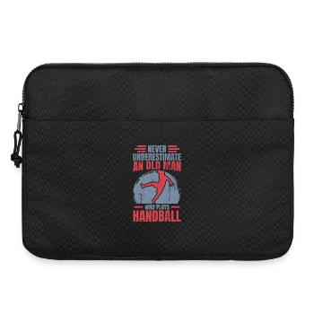 Handball Großvater - Laptoptasche 15" - Schwarz - Vorne