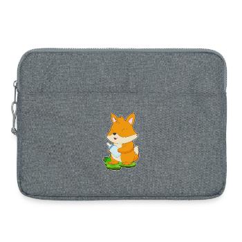 Fuchs Babyflasche - Laptoptasche 15" - Grau meliert - Vorne