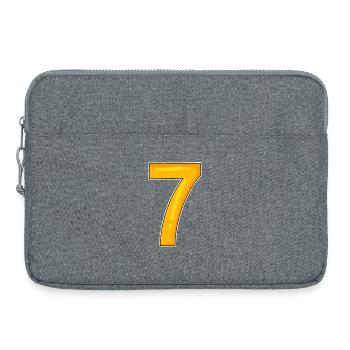 Number Seven - Number 7 Number - Laptop bag 15" - heather grey - Front