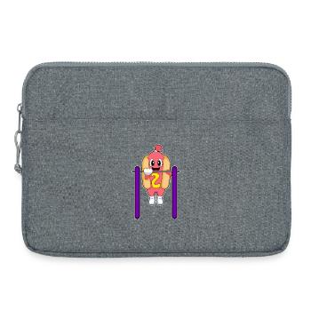 Hotdog Bodybuilders Pull-ups Bodybuilding - Laptop bag 15" - heather grey - Front