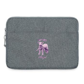 Aesthetic Lamb – Rebellious & Sweet - Laptop bag 15" - heather grey - Front