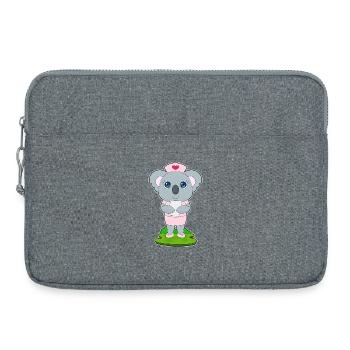 Koala Nurse - Laptop bag 15" - heather grey - Front