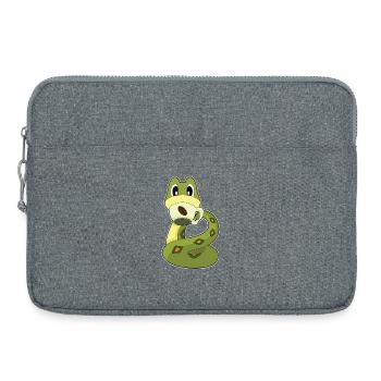 Tasse à café serpent - Sacoche pour ordinateur portable 15 pouces - gris chiné - Devant