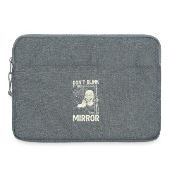 Horreur Motif Image Miroir - Sacoche pour ordinateur portable 15 pouces - gris chiné - Devant