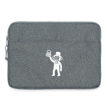 Bière de la fête de garçon singe - Sacoche pour ordinateur portable 15 pouces - gris chiné - Devant