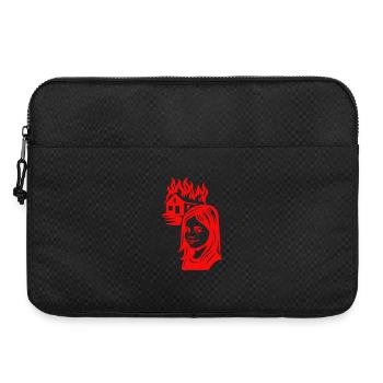 Mème de la maison en feu - Sacoche pour ordinateur portable 15 pouces - noir - Devant