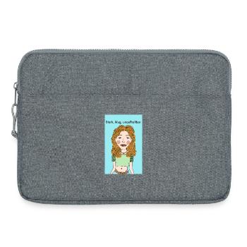 Strong independence - Laptop bag 15" - heather grey - Front