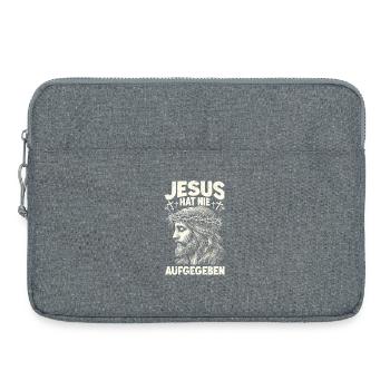 Jésus n’a jamais abandonné le Christ Dieu Bible - Sacoche pour ordinateur portable 15 pouces - gris chiné - Devant