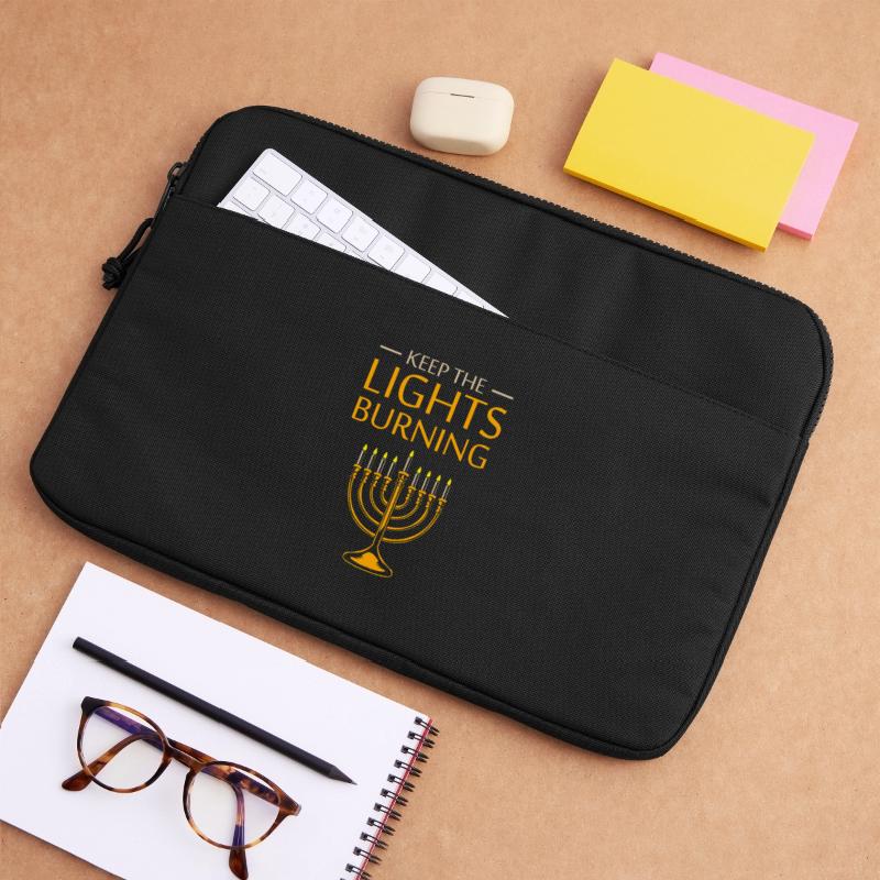 Hanoukka Hanoukka Hanoucca Sacoche pour ordinateur portable 15 pouces