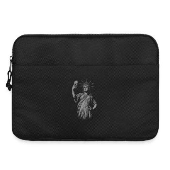 Statue de la Liberté Selfie Portrait cadeau - Sacoche pour ordinateur portable 15 pouces - noir - Devant