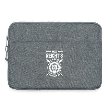 Ich gehe Bogenschießen - Laptoptasche 15" - Grau meliert - Vorne