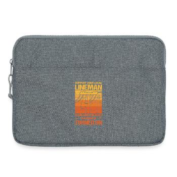Elektroniker Elektromeister Geschenke - Laptoptasche 15" - Grau meliert - Vorne