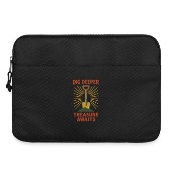 Dig Deeper Treasure Awaits Metal Detecting - Laptop bag 15" - black - Front