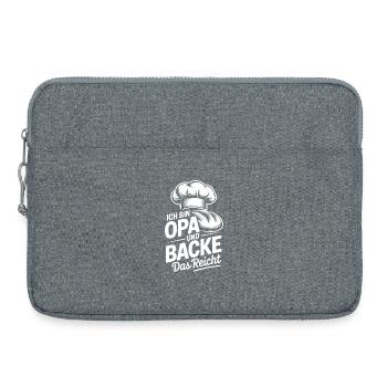 Grand-père fait des pâtisseries, ça suffit l’humour de la cuisine - Sacoche pour ordinateur portable 15 pouces - gris chiné - Devant