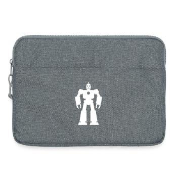 Roboter – KI Technik Sci-Fi Nerd Design - Laptoptasche 15" - Grau meliert - Vorne