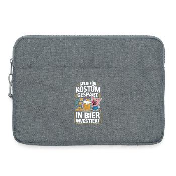 Carnival Money Saved for Costume Beer Booze Party - Laptop bag 15" - heather grey - Front