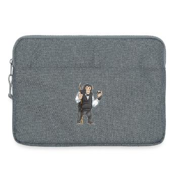 Affe Billiard Queue Sport - Laptoptasche 15" - Grau meliert - Vorne
