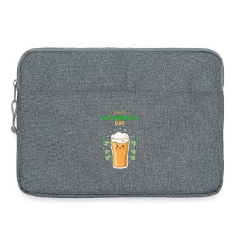 Bière Joyeuse St Patrick Jour - Sacoche pour ordinateur portable 15 pouces - gris chiné - Devant