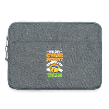 Lustiges Cybersicherheits-IT-Support-IT-Sicherheitsnetzwerk - Laptoptasche 15" - Grau meliert - Vorne