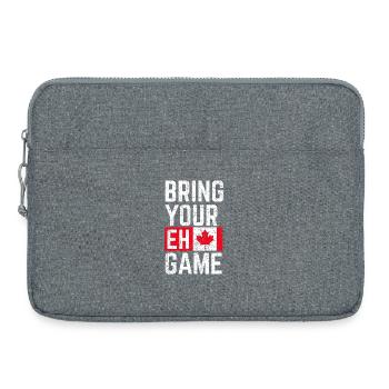 Bring Your Eh Game - Laptop bag 15" - heather grey - Front